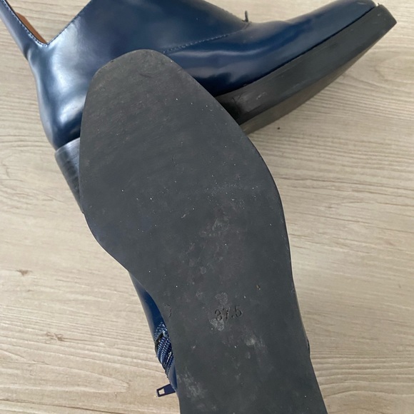 JEFFREY CAMPBELL patent blue leather ankle booties - Picture 8 of 10